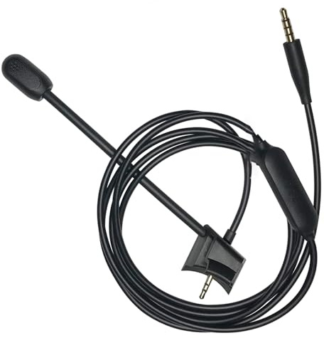 Yhplxyuus Detachable Boom Mic with Inline Mute Enhances Gaming for QC35 II & QC35 Headphones Repalcement Microphone Cable Boom Microphone