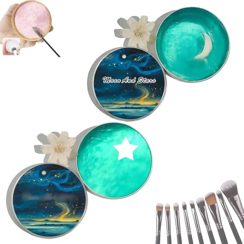 Almohadilla de limpieza de silicona para brochas de maquillaje con jabón, jabón limpiador de brochas de maquillaje sólido 2 en 1, almohadilla limpiadora de brochas de limpieza profunda para esponjas