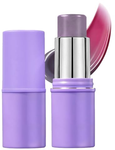 Color-Changing Blush Stick - pH Adjusting Cream Blush Stick for Cheeks Lips & Eyes - Multi-Use Tinted Blush Stick for Natural Makeup Look - Hydrating Skin Tint, Innovative Colour-Adapting Makeup
