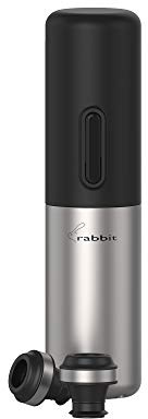 Conservador Eléctrico Rabbit con Tapones, Bomba de Vacío Eléctrica y Dos Tapones de Botella Premium para Mantener el Vino Fresco durante una Semana, Caja de Regalo, 50 x 50 x 200 ml, 1 Cantidad