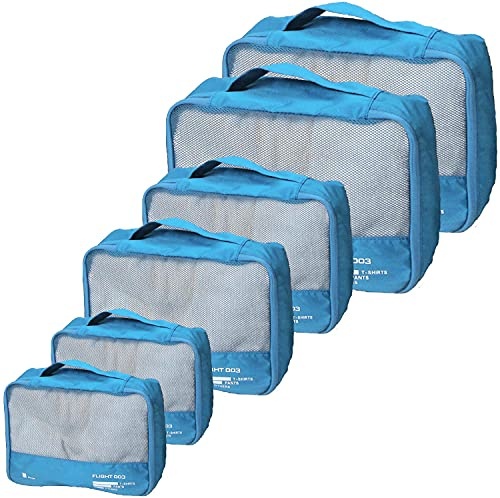 Bästa packkuber set resa bagage organiserare resväska lättviktiga tillbehör