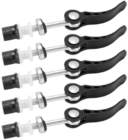 SUNGOOYUE Fahrrad Sattelst¨¹tzenklemme, 5 St¨¹ck Aluminiumlegierung Schnellspanner Sattelst¨¹tzenklemme Fahrrad Rohrschelle Fixed Gear f¨¹r Rennr?der(Schwarz),Fahrr?der und