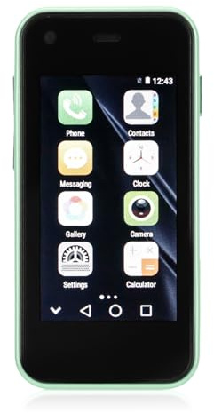 Dpofirs XS13 3G Smartphone Unlock, 2,5 Zoll Pocket Student Handy Kinderhandy für Android 6.0, 1GB 8GB, 2MP 5MP, WiFi, BT, GPS(Grün)