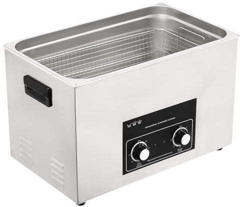 Ultrasonic Cleaner, 30L Ultrasonic Cleaning Machine, Ultrasonic Cleaner with Heater and Timer, Ultrasonic Cleaner Machine for Glasses, Dentures, Office Supplies