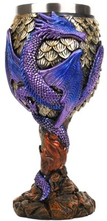 Calice de dragon médiéval en acier inoxydable - Calice à vin en forme de