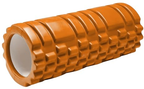 Foam Roller for Deep Tissue Muscle Massage | Fitness Gym Physio | Massage Roller for Legs, Back and Arms | Trigger Point Muscles Therapy | Lightweight | 33x14cm (Orange)
