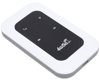 4G Mobile WiFi -Hotspot für Reisen, Tragbarer WLAN -Router Entsperrt, Bis zu 300 Mbit/S Hochgeschwindigkeits -Hotspot mit SIM -Kartensteckplatz, Unterstützung von 10 Geräten