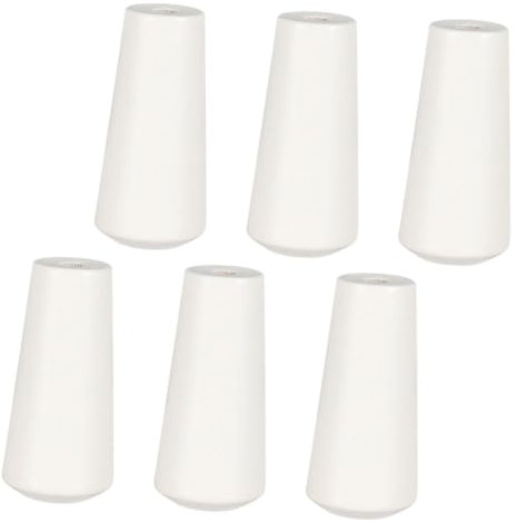 Mobestech Beige Wooden Cord Tassels 6pcs for Blind Window Pull Cord
