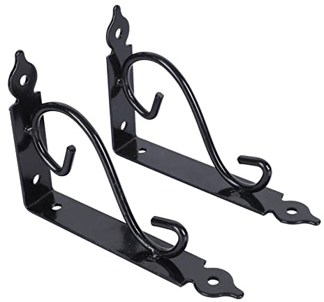 DECOMELODY 2pezzi Staffe Triangolari Per Fissaggio Ripiani Supporti Per Mensole Resistenti Staffe Da Parete Per Scaffalature