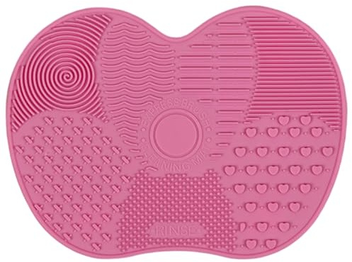 Almohadilla de limpieza de brochas de maquillaje, almohadilla de silicona