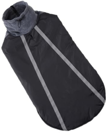 Alasum Verdickter Hunderegenmantel XXL aus Polyester mit Reflektierenden Streifen Warme Outdoor Hundejacke für Große Hunde Welpen und Winterpartys