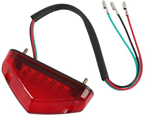 LifgWas LED-Rücklicht Stopp 12 V 9 LEDs - E-geprüft, Universal-Bremslicht für Motorrad, ATV, Dirt Bike, Roller - Sehr hohe Helligkeit, kompaktes Design, einfache Installation