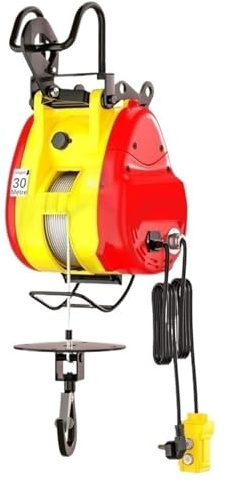 Montacargas eléctrico Polipasto Eléctrico Control Remoto/Control De Cable Grúa Elevación Eléctrica Sin Escobillas Polipasto Portátil Cabrestante Velocidad Doméstico Con Gancho