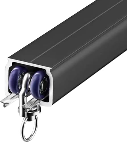 Heavy Du aluminiumskena – 4 m/13 fot takfäste glidsystem för vikning, dörrar och väggar – perfekt för integritet och smidig
