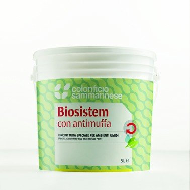 Biosistem Opaco Idropittura murale superlavabile Bianco per interni - Bianco, 5 l