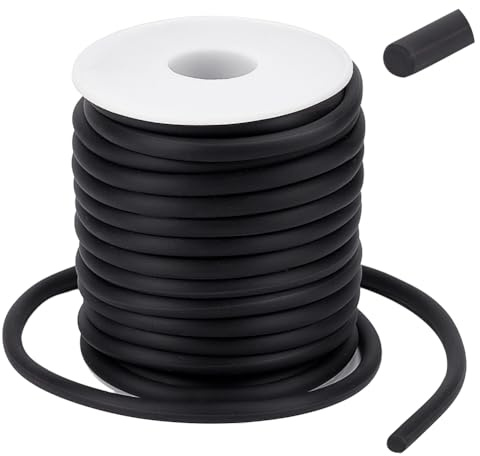 NBEADS 1 Rolle 10m / Rolle Vollgummischnur Kunststoffseil zum Basteln, 5mm