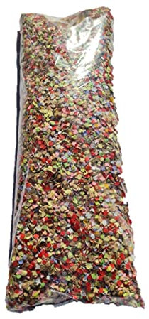Birsppy Scherzwelt 5kg Konfetti - Party Karnveval Silvester Fasching Konfettibeutel 5 x 1 kg