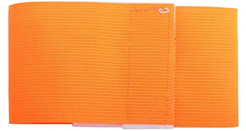 Kapitänsbinde, Armbinde Sportarmband Armbänder für Fußball Eishockey Rugby Netball Tennis Basketball(Orange)