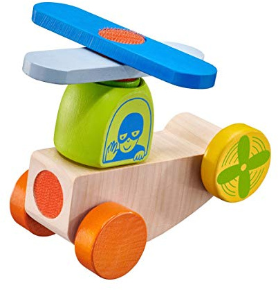 Selecta 62079 Klettini, Flieger, Klett-Stapelspielzeug, 5 Teile, bunt