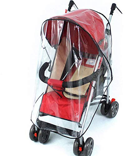 Kinderwagen Regenschutz -WENTS Universal Tragbare Gute Luftzirkulation,Schadstofffrei Regenschutz für Kinderwagen 15.7x14.8cm