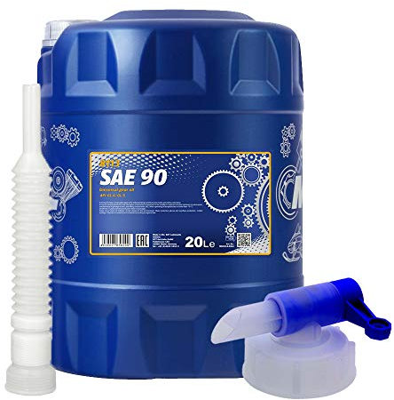 MANNOL 20 Liter, SAE 90 GL-1 Traktor GETRIEBEÖL + HAHN + Schlauch