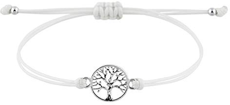 StarAppeal Lebensbaum Freundschafts Armband, Lebensbaum Armband mit Perlen in Silber und Gold, Größenverstellbar, Mädchen, Damen Armband, Handmade