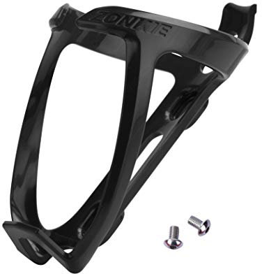 Portabidón de Bicicleta, Jaulas de Botellas de Bicicleta, Soporte de plástico para Botellas de Bicicleta, Carreteras, Bicicletas de montaña (Negro)