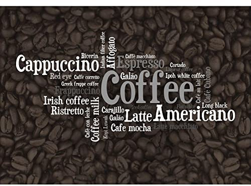 Runa Art Fototapete Küche Kaffee Modern Vlies Wohnzimmer Schlafzimmer - Made in Germany - 308 x 220 cm Braun 9377010c