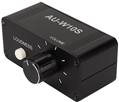 Septpenta Sound Amplifier, Multi Interface AUX Stereo RCA Input RCA Output, All Metal Design Anti Interference, Multi Purpose Suitable for Home Stereo System