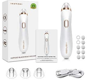 HOPOSO – Remover points noirs – Nettoyant pour pores électrique Extracteur points noirs Kit éliminateur points noirs pour le nez d'aspiration de point noir et les points noirs et l'acné