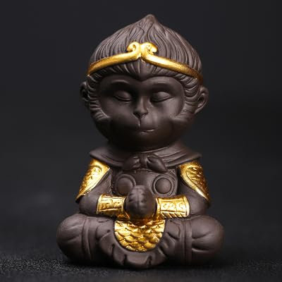 YIPOCH Keramik Affenkönig Affenkönig Teehaustier Ornamente Autozubehör Teespiel Aquarium Landschaftsbau Teetablett Teeservice Zubehör