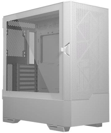 iONZ PC Gaming Case - Mid Tower, High Airflow ATX, E-ATX | KZ-V Aether Mesh (Case Only, White)