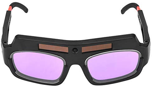 Yosoo Occhiali per Saldatura Ad Oscuramento Automatico Solare, Occhiali Protettivi di Sicurezza, Protezione per gli Occhi con Parasole Regolabile per Occhiali di Resistenza Agli Urti