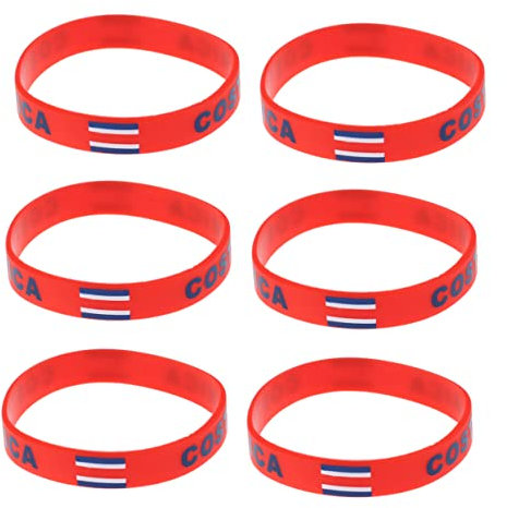 NAMOARLY 6er-pack Silikon-armbänder Für Herren Bequemes Sportarmband Zur Länderunterstützung