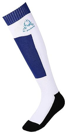 Fechtsocken Hohe Lange Sportsocken Baumwolle – Professionelle Fechtausrüstung for Männliche Und Weibliche Fechter (Dicke : BLU, Size : M)