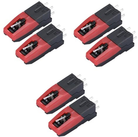 ifundom 6pezzi Ricambio Stylus Per Gramofono Con Punta Needle Di Alta Precisione Per Giradischi e Dischi Vinile Installazione Facile e Qualità Sonora Eccellente