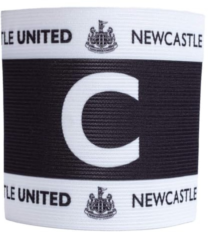 Hy-Pro Offiziell Lizenziertes Newcastle United FC Kapitänsarmband - Jugendliche, Elstern, Newcastle Untied Merchandise, Armband für Fußball, NUFC, tolle Newcastle Fußball Geschenkidee