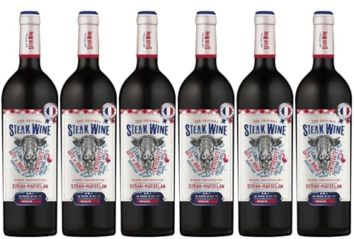 The Original Steak Wine - Vin rouge, Syrah Marselan, Pays d'Oc (6 x 0,75 L)