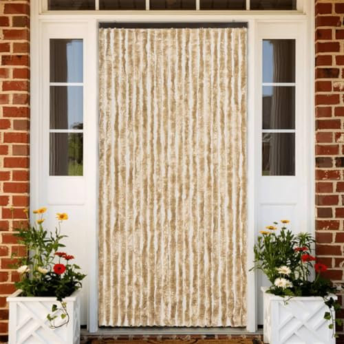 LLEZKBR Furniture Select Insektenvorhang Beige 90x220 cm Chenille