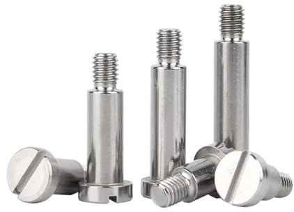 Cilky Metallschrauben 2/5 Stück M2 M2,5 M3 M4 M5 M6 304 Edelstahl Schlitz Schlitz Positionierung Schulter Schritt Schraube Stecker Schraube Lagerbolzen(20mm,(D4) M3 x5Pcs)