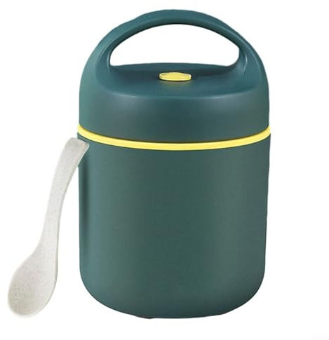 Disfruta de comidas caseras con lonchera térmica y tapas separadas (F)
