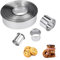 12 Piezas Cortadores de Galletas Redondos 2.4-11.2cm Cortapastas Redondo, Moldes Galletas, Moldes Rosquillas de Acero Inoxidable, Cortador Galletas, Molde Galletas para Donuts Pastel Cookie Fondant