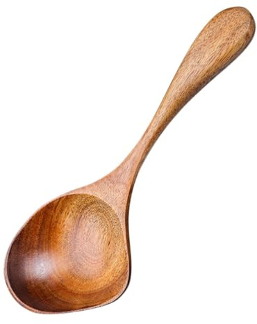 DECHOUS Cuillères À Ramen En Bois Avec Trous Et Bec Verseur Pour Sauce Sûres Et Pour La Cuisson