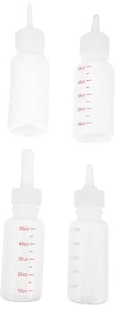 Supvox Haustier-Flaschen Für Hunde Und Katzen 4er-Pack 50 Ml Leichtes Und Tragbares Stillzubehör