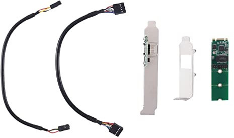 Sirxlevcy Adaptateur RéSeau Gigabit 2.5G Base-T Puce I225 Clé M.2 B/M 2500Mbps vers Carte Ethernet PCIe 2.5Gb Carte ContrôLeur LAN RJ45