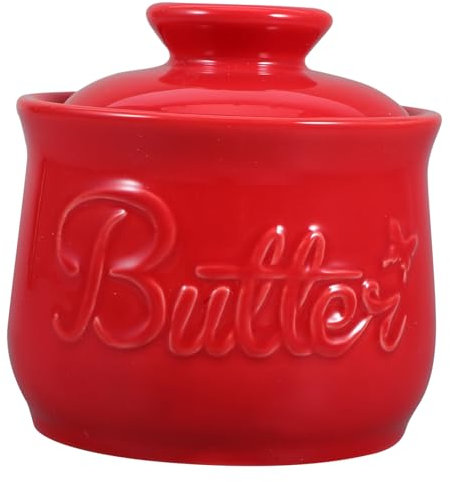 Holibanna Beurrier Céramique Pot Vintage Pour Stockage De Beurre Récipient Décoratif Pour Cuisine Comptoir
