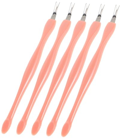 WRITWAA 5pezzi Rimuovi Cuticole per Unghie Spingitore Cuticole Strumento per Spingere le Tagliaunghie e Strumenti per Manicure per Rimozione delle Cura delle Unghie