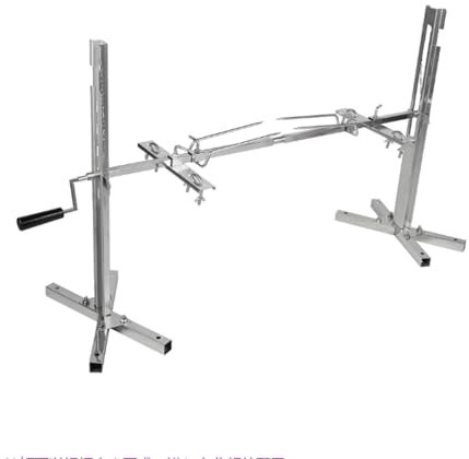 LESBJFDM Asador Giratorio para Barbacoas Acero Inoxidable con Motor, Gira hasta 120 Kg De Cerdo, Parrilla Barbacoa Giratoria, Asador Giratorio Barbacoa, Longitud De Asador De 110 Cm