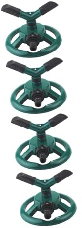 TOYANDONA 4 Piezas Boquilla giratoria automática Sistema de riego jardín al Aire Libre Exterior aspersor de jardín pequeño aspersor de riego de césped aspersores para jardín el plastico