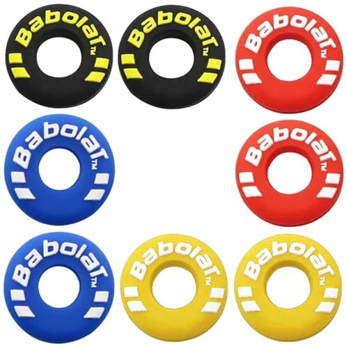 ShanBye Antivibrazione Tennis,8 PCS Ammortizzatori in Silicone Morbido per Racchette da Tennis e Badminton Anti-Vibrazione e Adatto a Tutti i Modelli Accessori Tennis Antivibrazioni per Corde